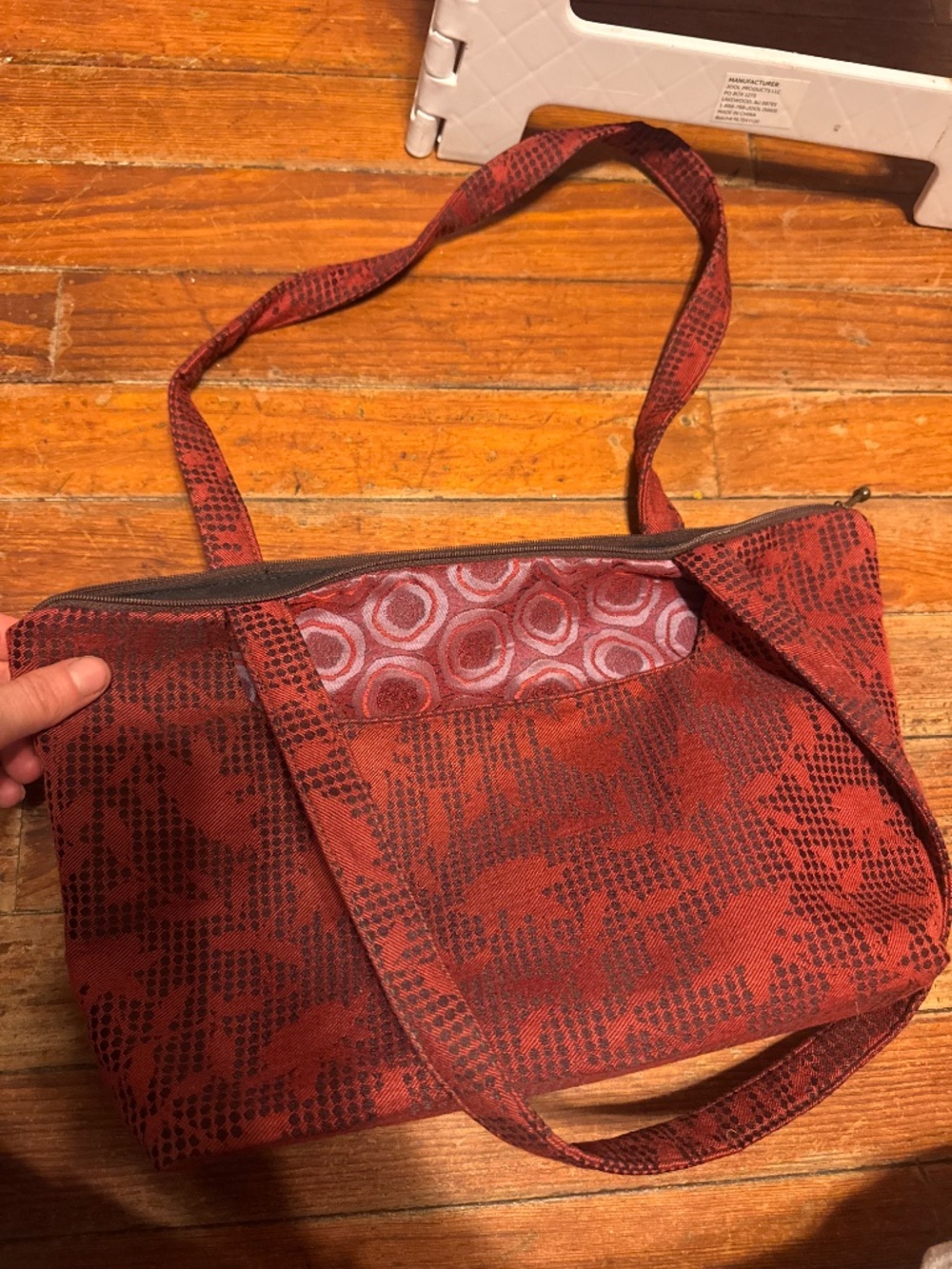 Maruca fabric hand bag handmade in boulder, CO - Picture 7 of 8